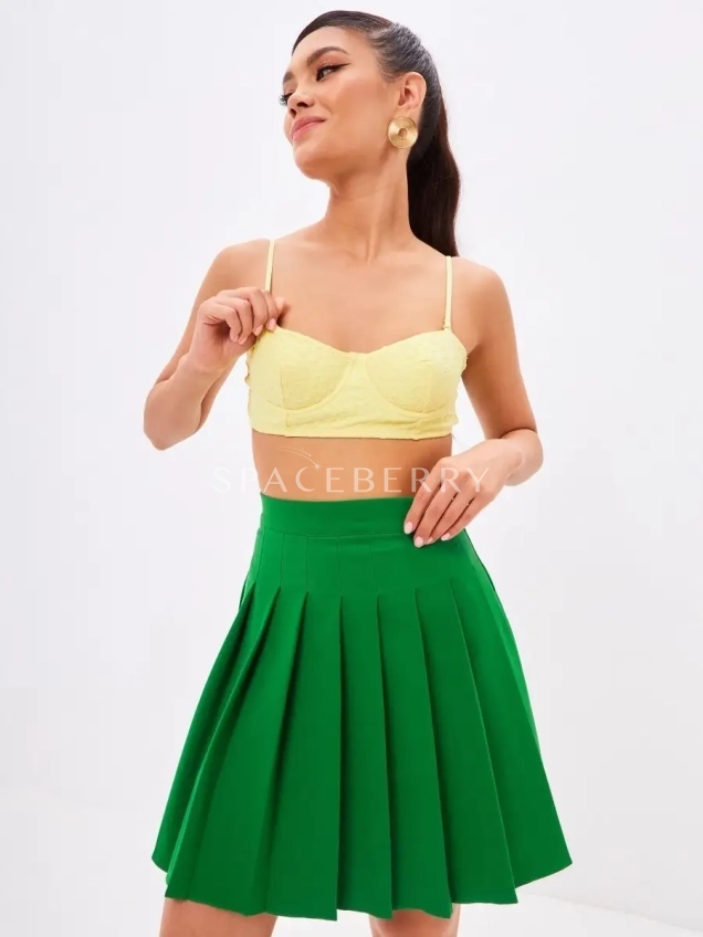 Женская короткая теннисная юбка мини