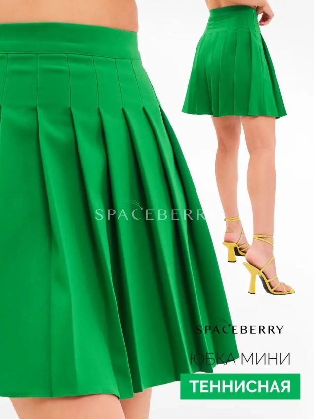 Женская короткая теннисная юбка мини